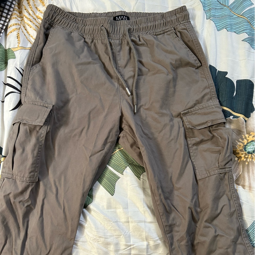 Grey cargo pants